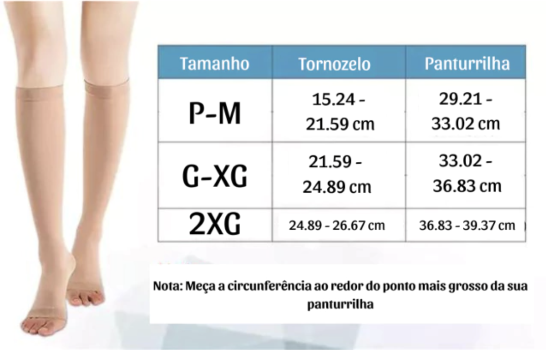 meia de compressao